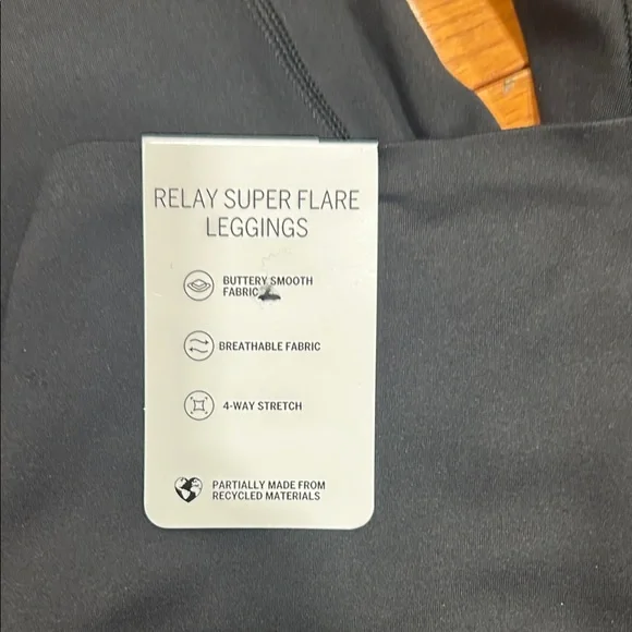 NWT- PINK Victoria's Secret Black Flare Leggings - Picture 6 of 11